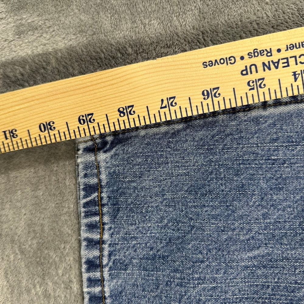 VINTAGE Riders Jeans Men 32x29 Blue Cinch Back Relaxed Straight Denim High Rise - Picture 4 of 7